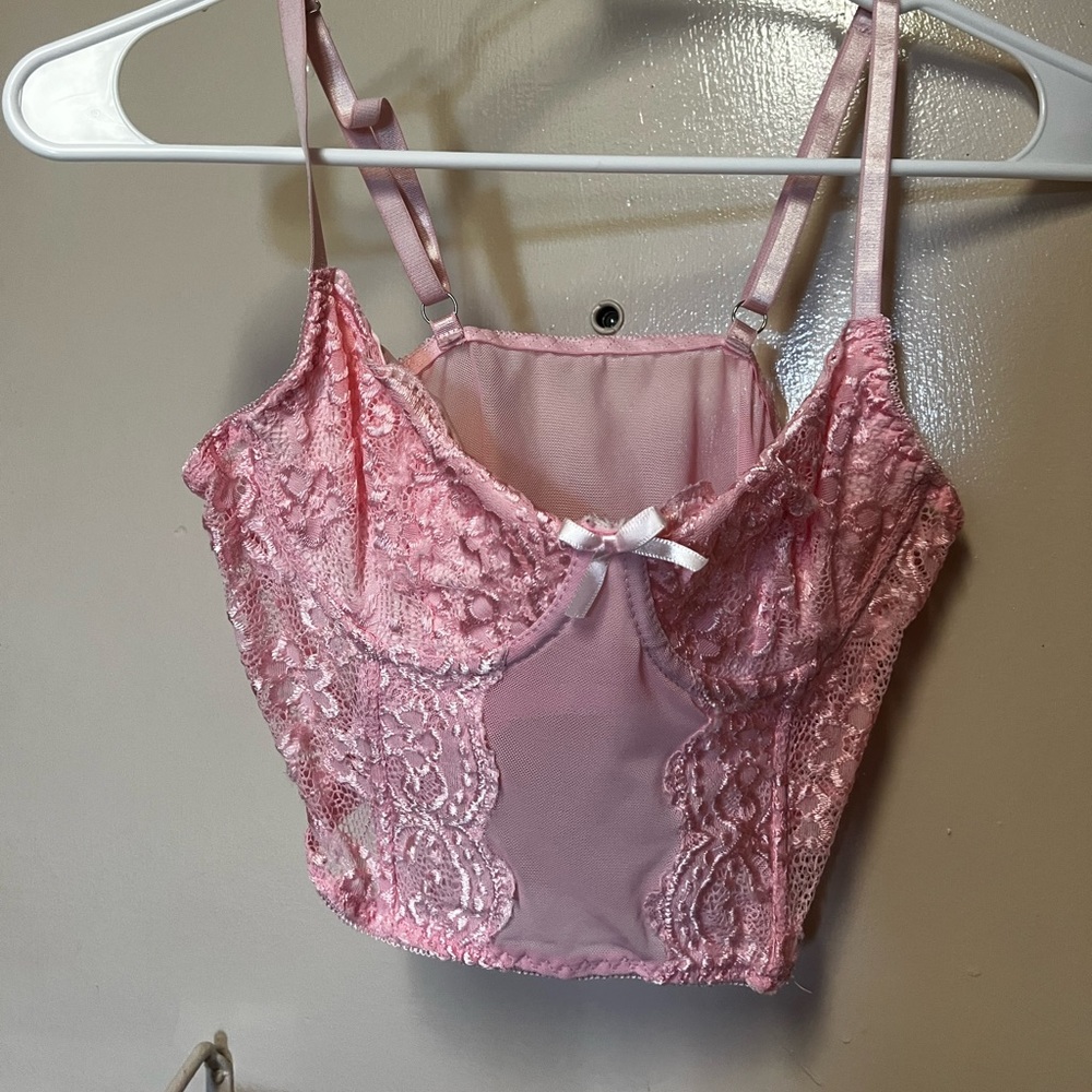 Pink Corset Going Out Top!